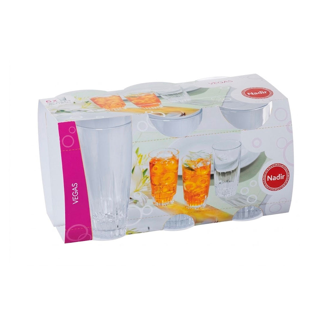 VASO DE VIDRIO NADIR VEGAS X6 320ML