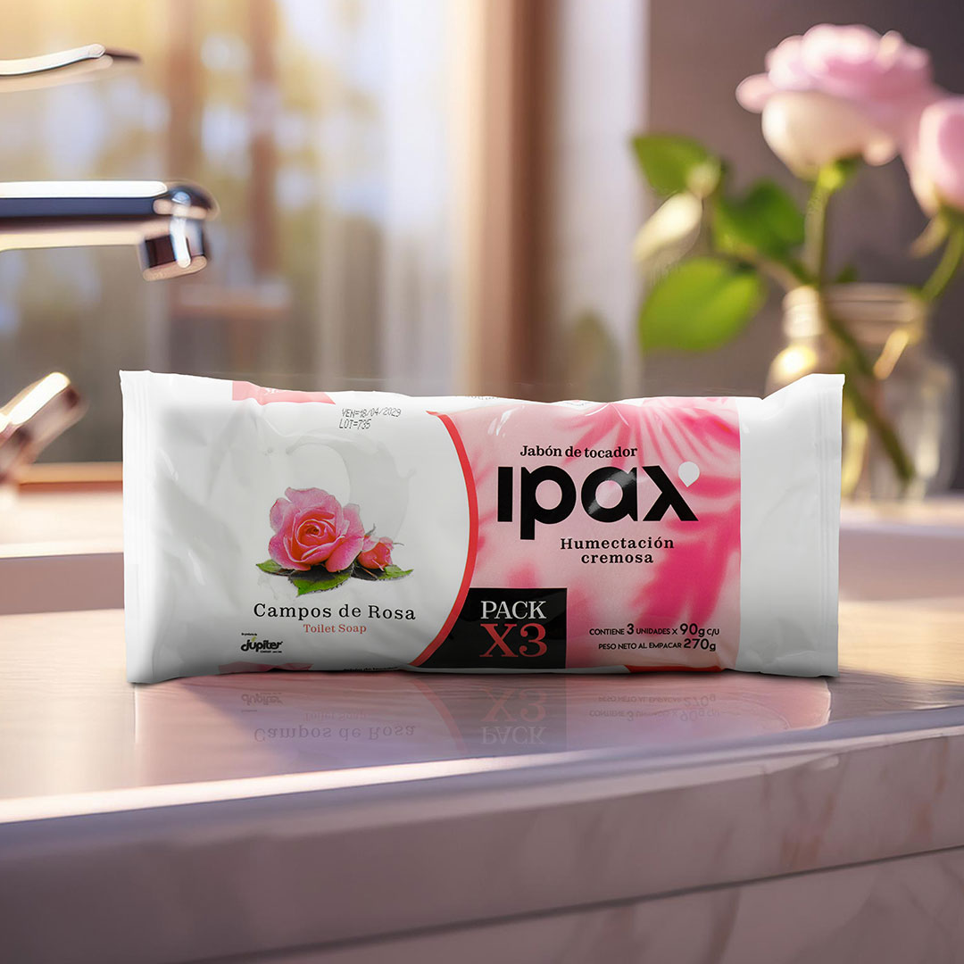 JABON DE TOCADOR CAMPOS DE ROSA PACK 3 UN 1173