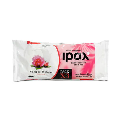 JABON DE TOCADOR CAMPOS DE ROSA PACK 3 UN 1173