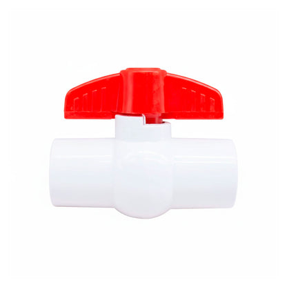 LLAVE DE PASO 1/2″ PLASTICA BLANCA/ROJA LH-763