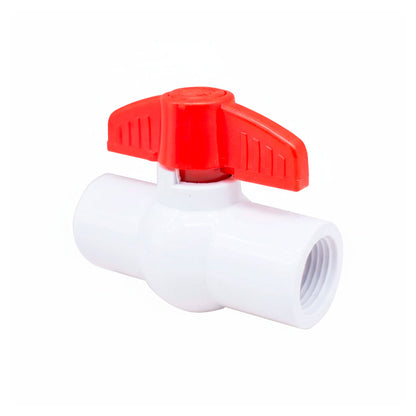 LLAVE DE PASO 1/2″ PLASTICA BLANCA/ROJA LH-763