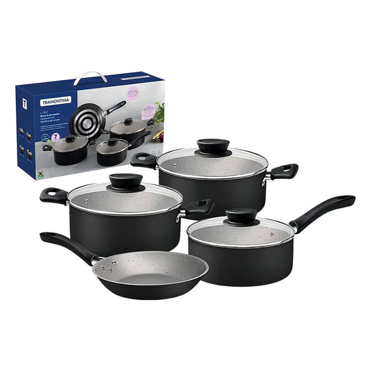 JUEGO BATERIA TRAMONTINA LINZ 4P +3T 28299008