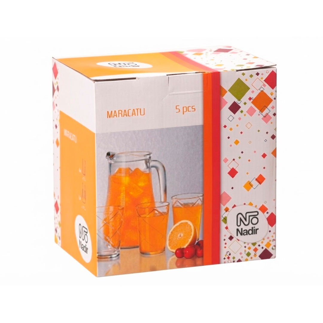 SET JARRA Y 4 VASOS NADIR MARACATU