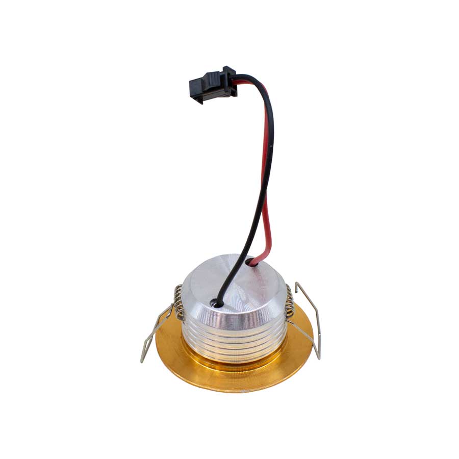 SPOT LED FIJO 3W 5CM COLOR PLATEADO LH-1908
