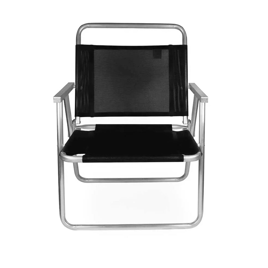 SILLA OVERSIZE ALUMINIO MOR NEGRO