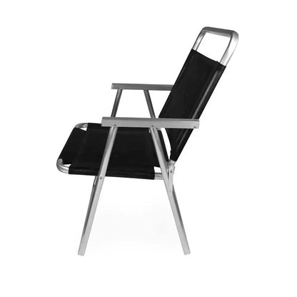 SILLA OVERSIZE ALUMINIO MOR NEGRO