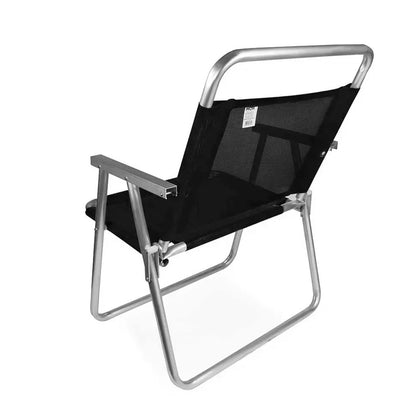 SILLA OVERSIZE ALUMINIO MOR NEGRO