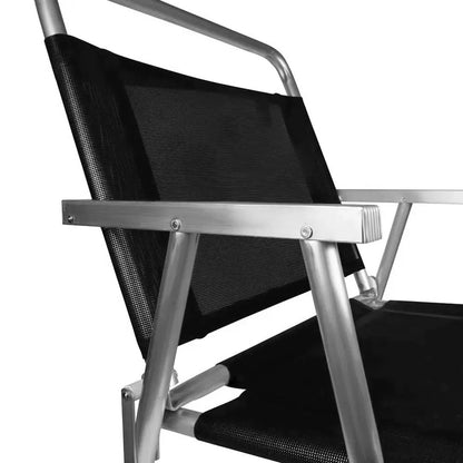 SILLA OVERSIZE ALUMINIO MOR NEGRO