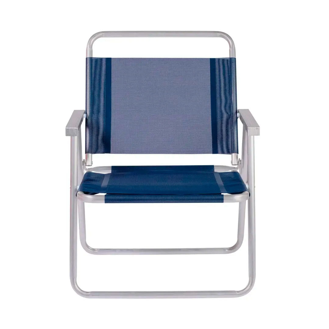SILLA OVERSIZE ALUMINIO MOR AZUL