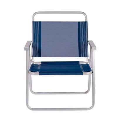SILLA OVERSIZE ALUMINIO MOR AZUL