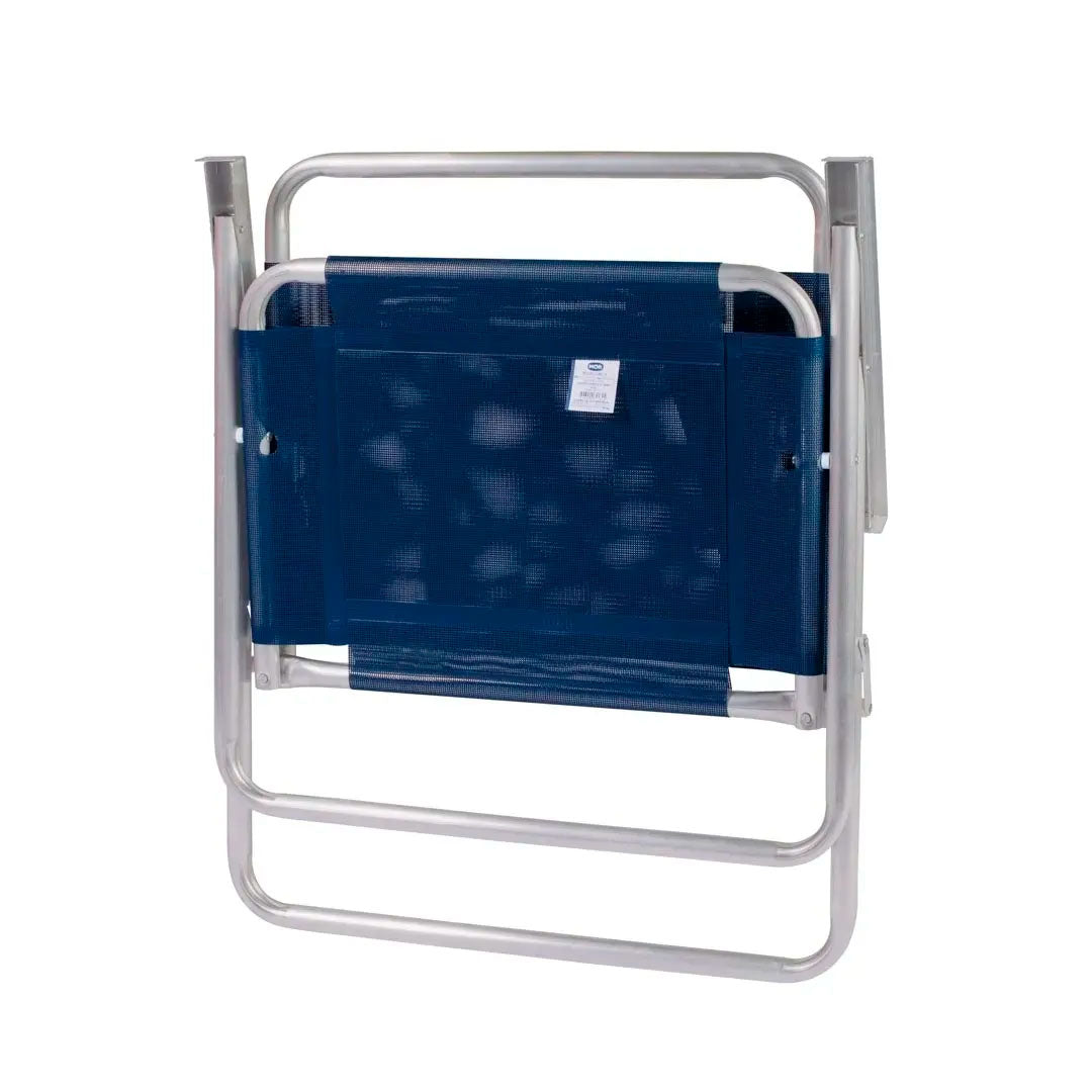 SILLA OVERSIZE ALUMINIO MOR AZUL