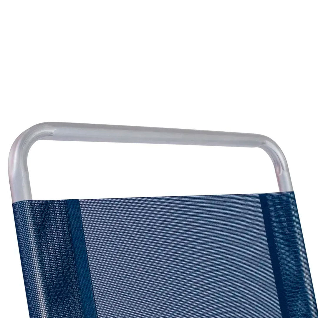 SILLA OVERSIZE ALUMINIO MOR AZUL