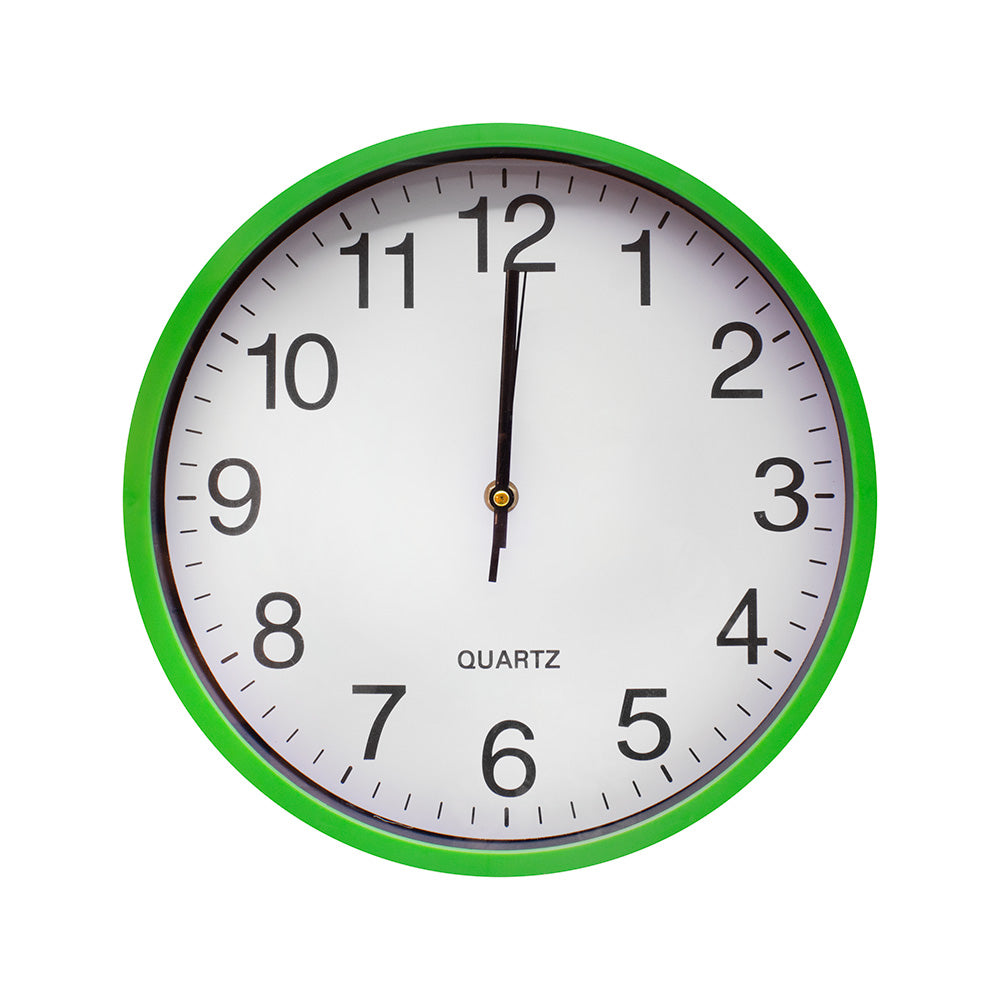 RELOJ DE PARED 30CM COLORES SURTIDOS LH-3937