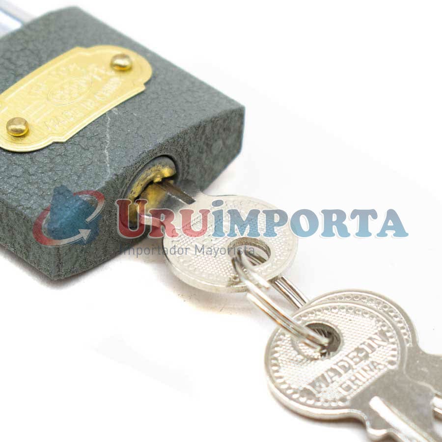 CANDADO DE HIERRO GRIS 38MM TRI-ROOM LH-1271