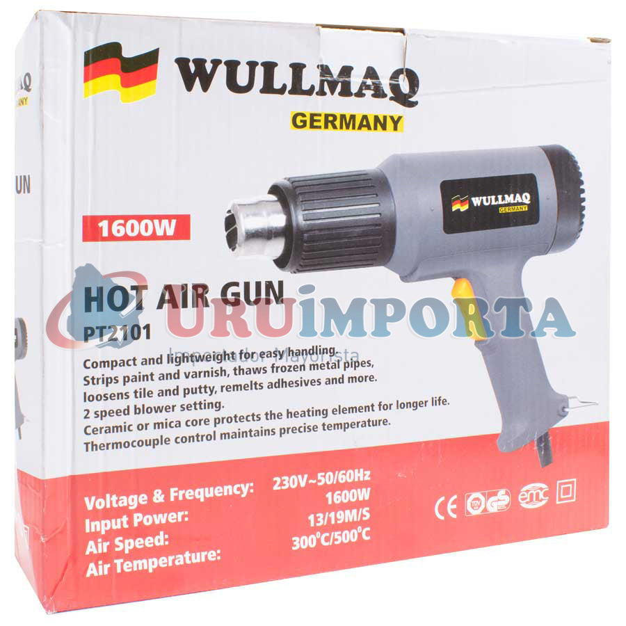 PISTOLA DE CALOR 1600W WULLMAQ PT2101