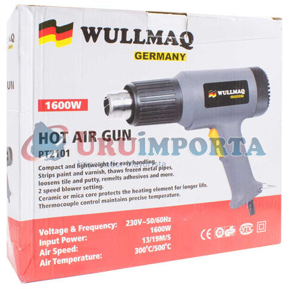 PISTOLA DE CALOR 1600W WULLMAQ PT2101