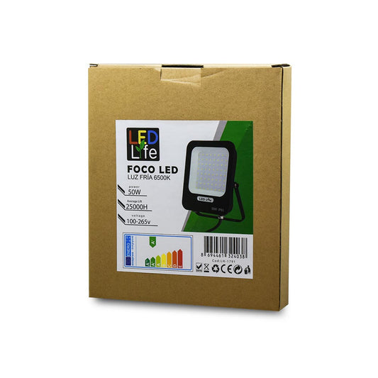 FOCO LED 50W LUZ FRIA 6500K LED LIFE LH-1791