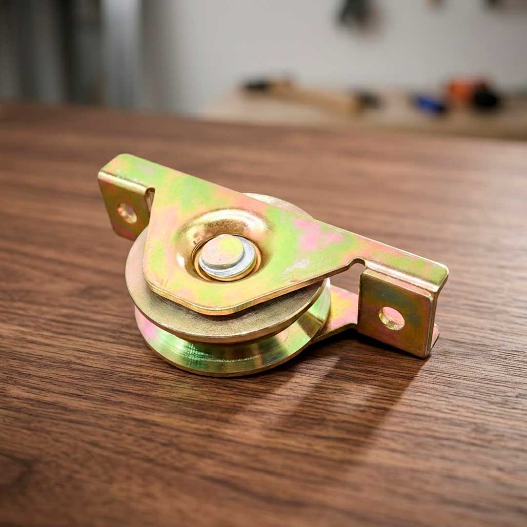 RUEDA PARA PORTON  60X17MM CON SOPORTE LH-2482