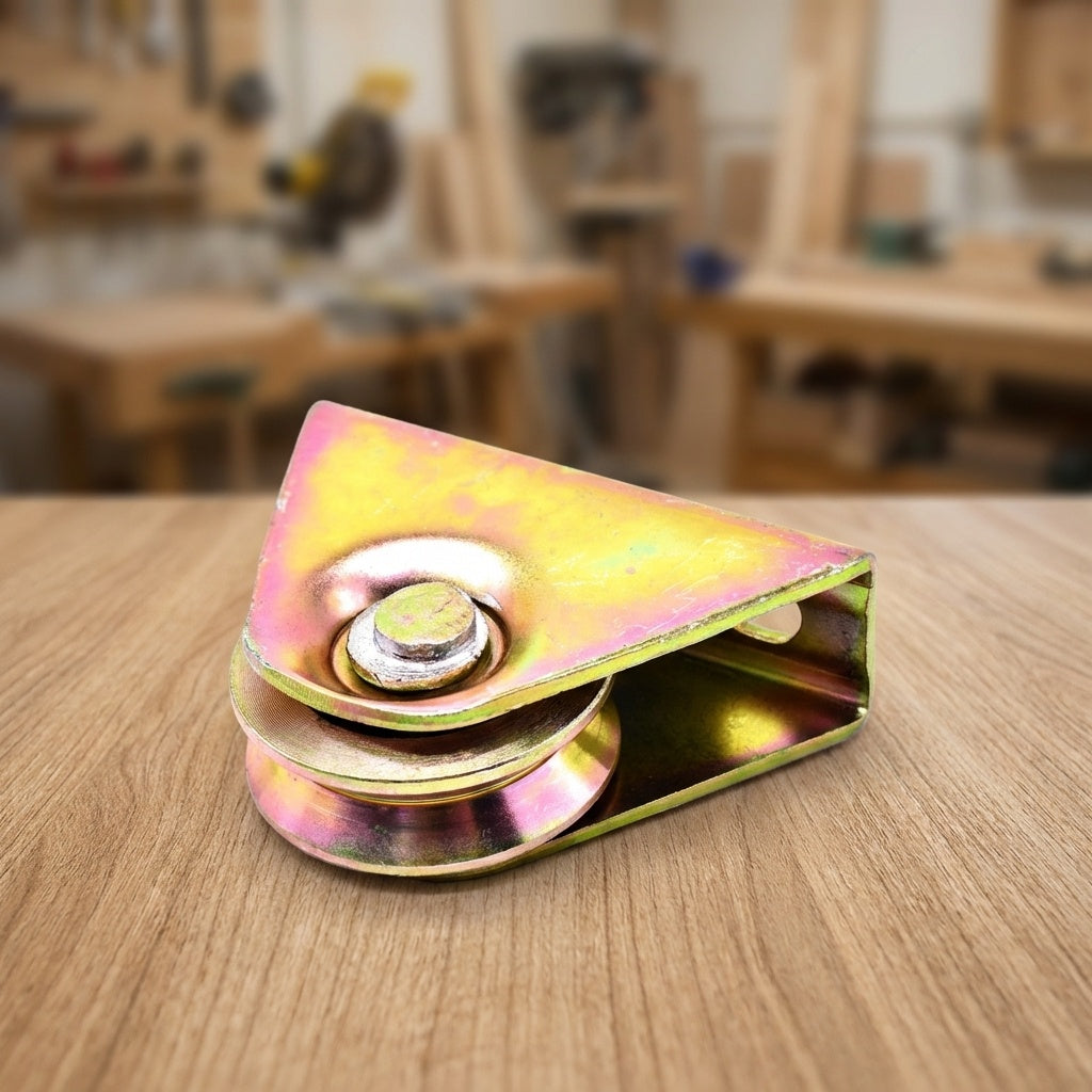 RUEDA PARA PORTON 50X15MM CON BASE LH-2488