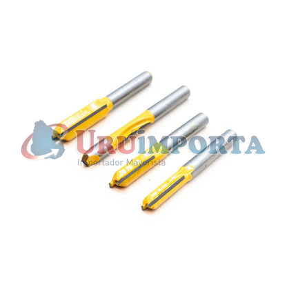 FRESAS 20PZ 1/4 EN CAJA DE MADERA MAKAWA MK-0150