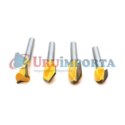 FRESAS 20PZ 1/4 EN CAJA DE MADERA MAKAWA MK-0150