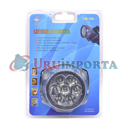 LINTERNA DE CABEZA 7 LED HB-188 LH-460