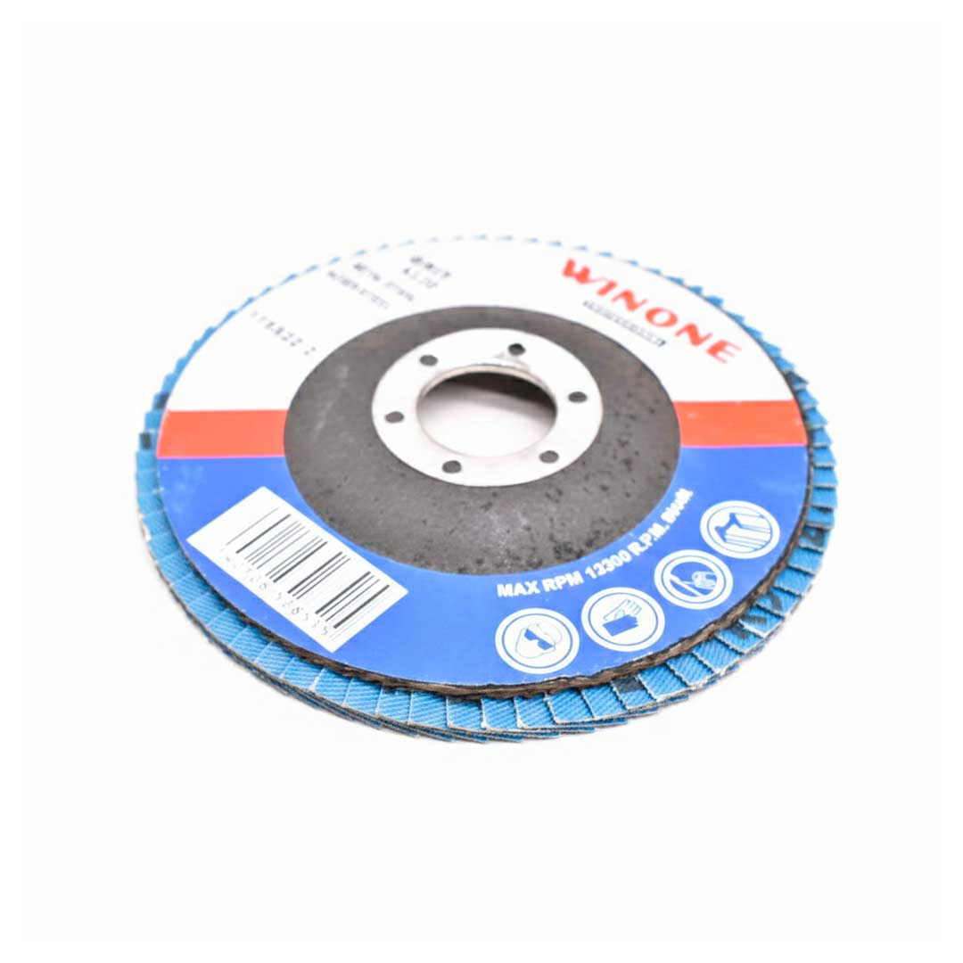 DISCO DE LIJA 4 1/2” METAL GRANO 120 WINONE LH2133
