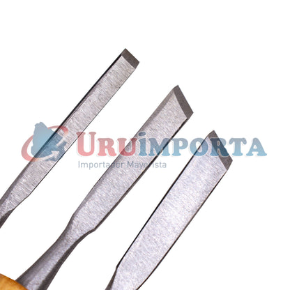 GUBIAS 12 PZ MANGO DE MADERA UYUSTOOLS GBU12M