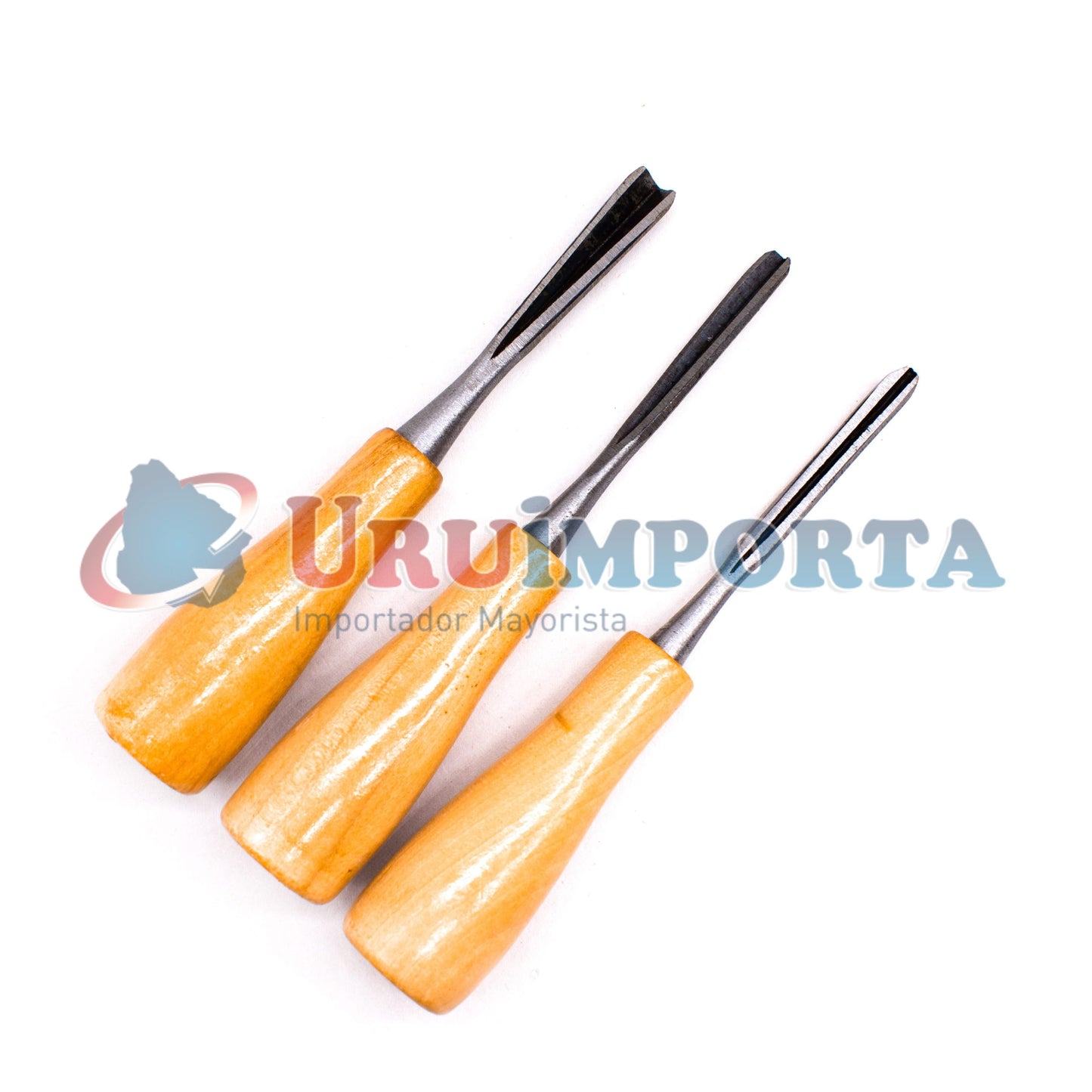 GUBIAS 12 PZ MANGO DE MADERA UYUSTOOLS GBU12M