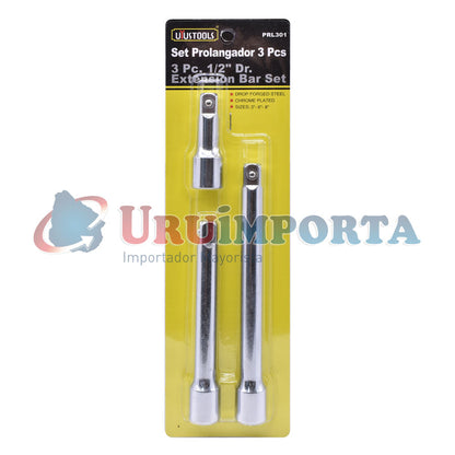 PROLONGADOR 3PZ 1/2″ PLATEADO UYUSTOOLS PRL301
