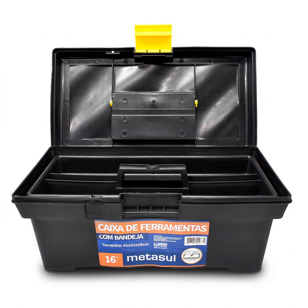 CAJA DE HERRAMIENTAS 41X19X21CM METASUL 013601008