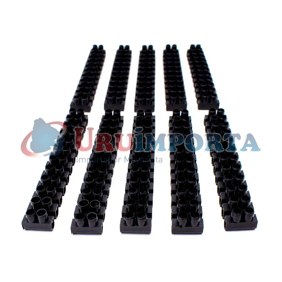 REGLETA DE CONEXION 12MM NEGRA LH-2112