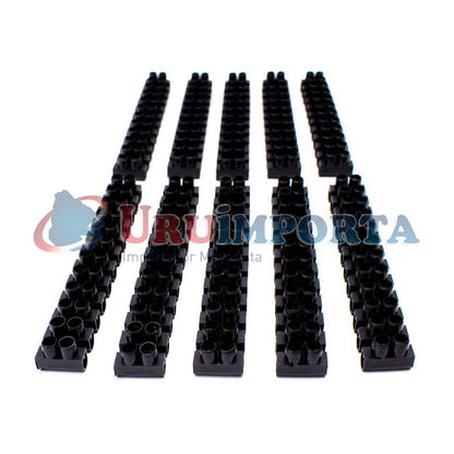 REGLETA DE CONEXION 12MM NEGRA LH-2112