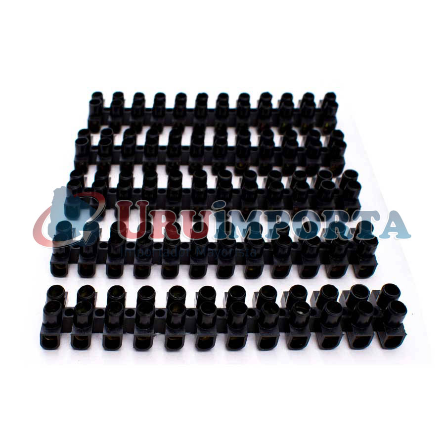 REGLETA DE CONEXION 12MM NEGRA LH-2112
