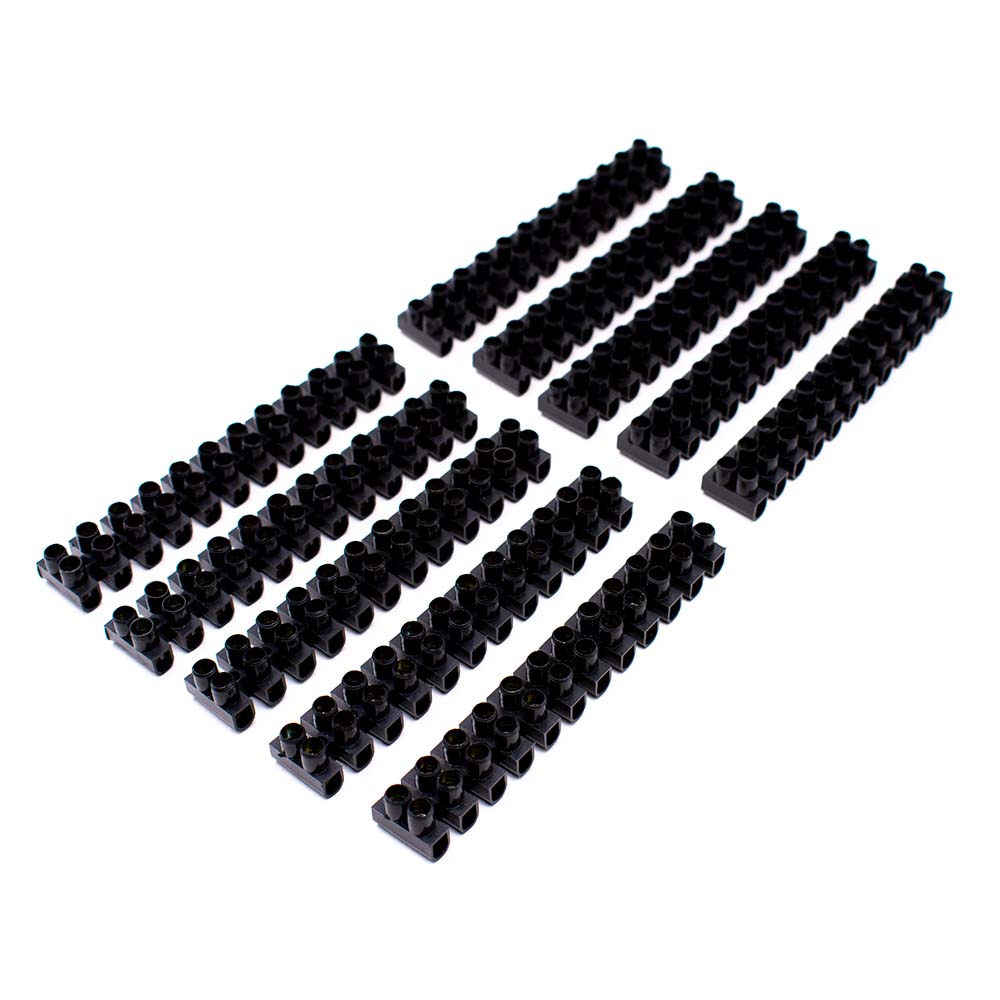 REGLETA DE CONEXION 12MM NEGRA LH-2112