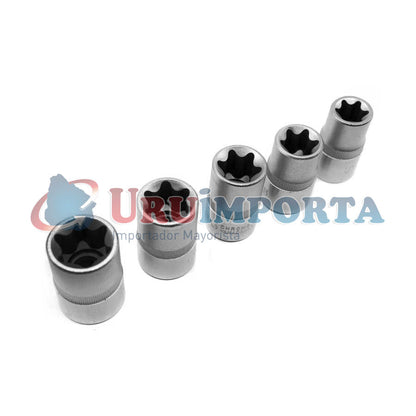 JUEGO DE DADO TORX 1/2” 9PZ E10-E24 UYUS DAX903