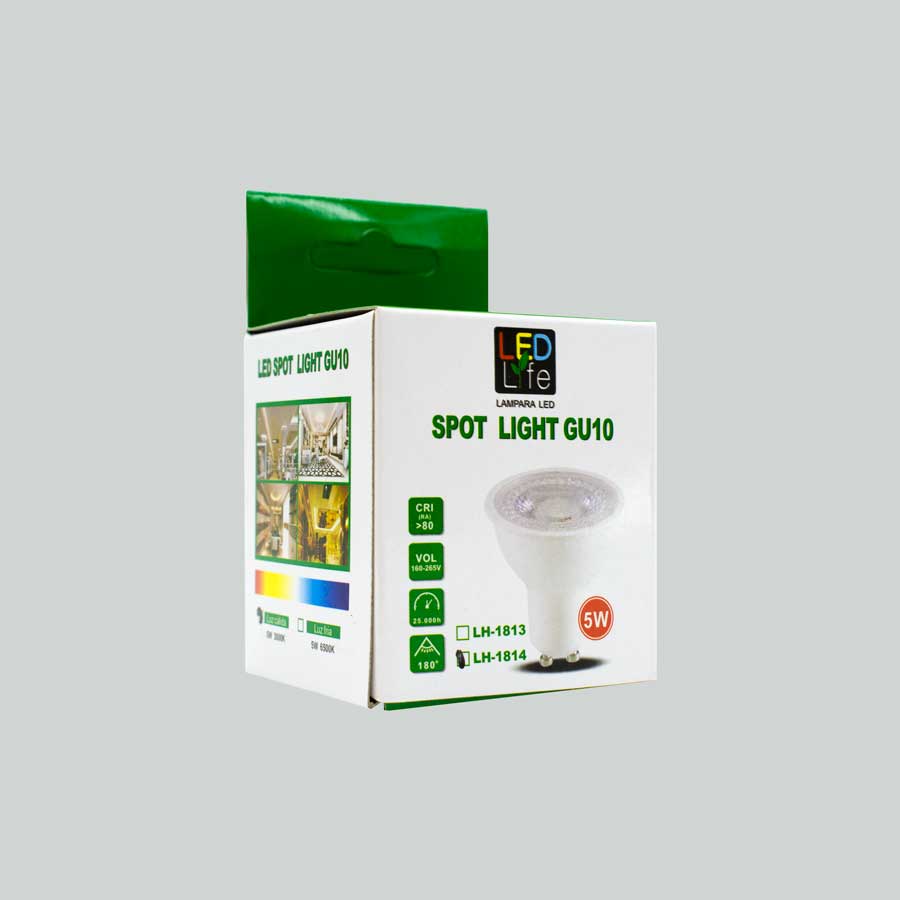 LAMPARA DICROICA LED 5W GU10 CALI LED LIFE LH-1814