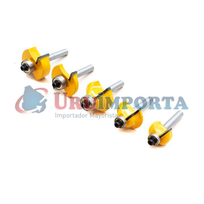 FRESAS 24PZ 1/4 EN CAJA DE MADERA MAKAWA MK-0151