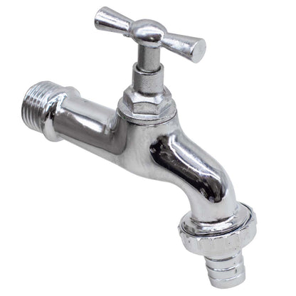 CANILLA 1/2″ SALIDA 3/4″ METALICA CROMADA LH-368