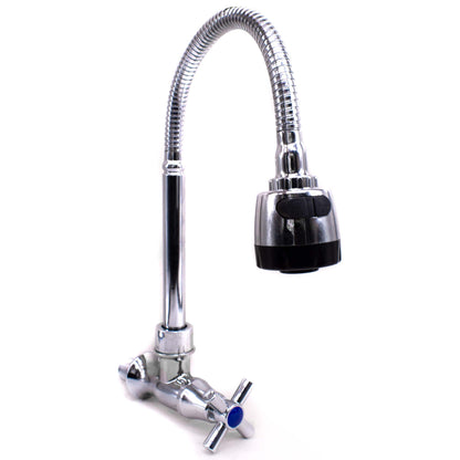 GRIFO METALICO PARA PARED C/PICO FLEXIBLE LH-1896