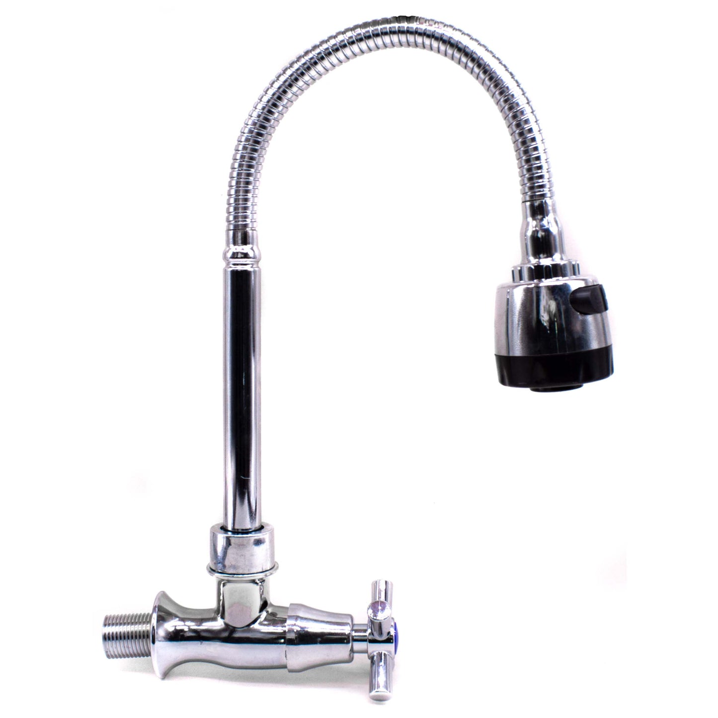 GRIFO METALICO PARA PARED C/PICO FLEXIBLE LH-1896