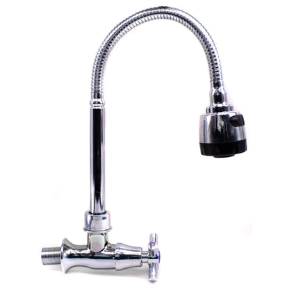 GRIFO METALICO PARA PARED C/PICO FLEXIBLE LH-1896