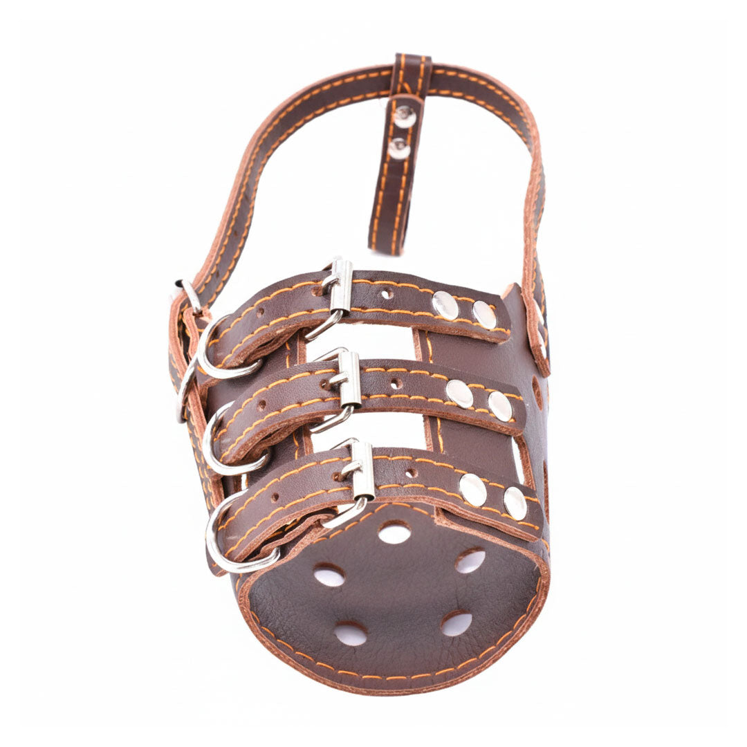 BOZAL 29CM DE CUERO PARA PERRO LH-1569