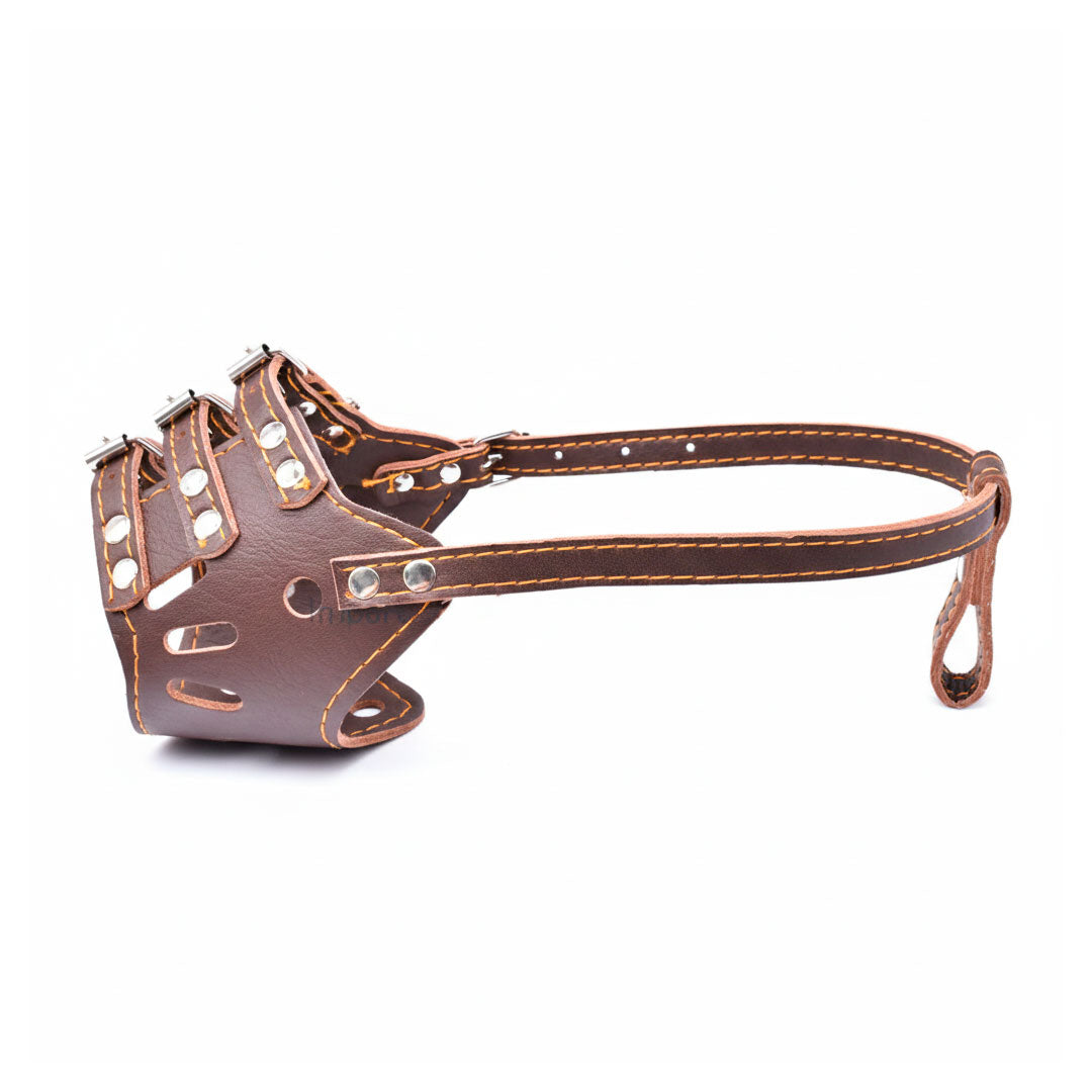 BOZAL 29CM DE CUERO PARA PERRO LH-1569