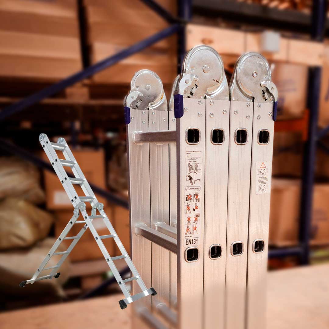 ESCALERA DE ALUMINIO MULTIFUNCIONAL 3.7MTRS LH1670