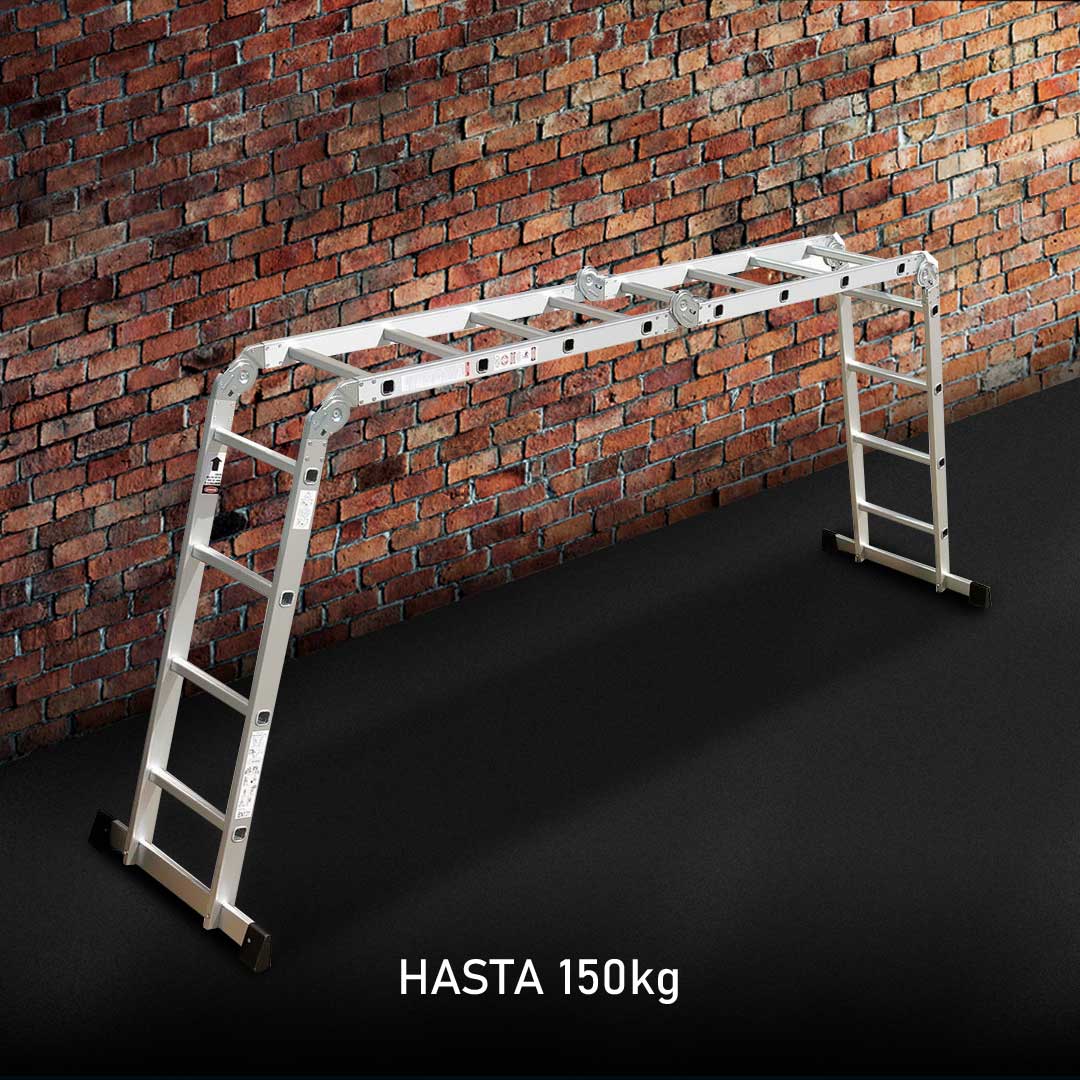 ESCALERA DE ALUMINIO MULTIFUNCIONAL 3.7MTRS LH1670