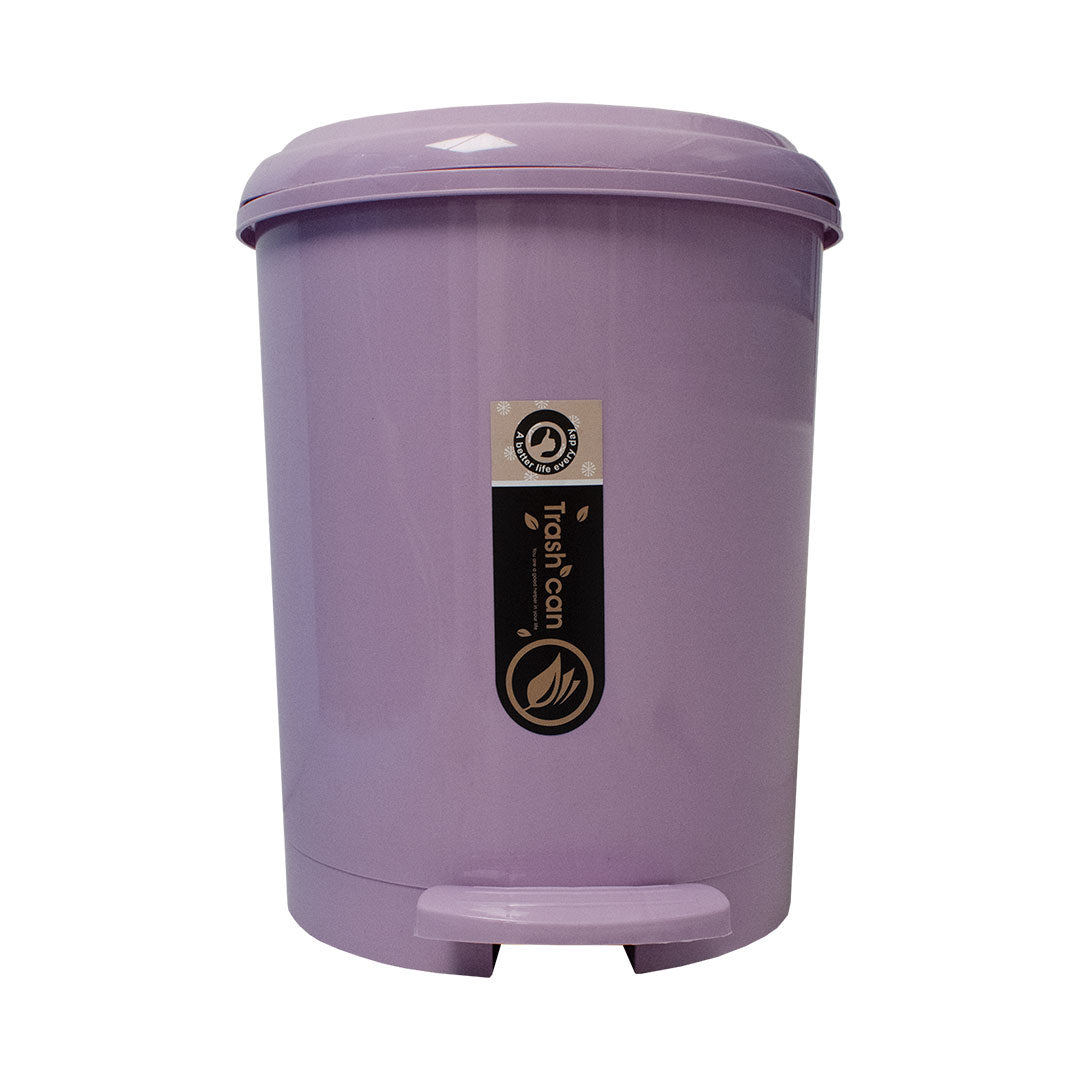 CESTO BASURA C/PEDAL PLAST COLORES SURTID GM-EC065