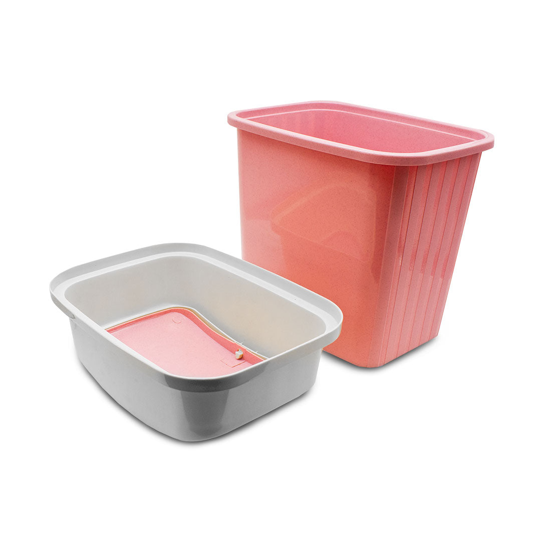 CESTO BASURA C/TAPA PLAST COL SURTID XJ/1961 0933