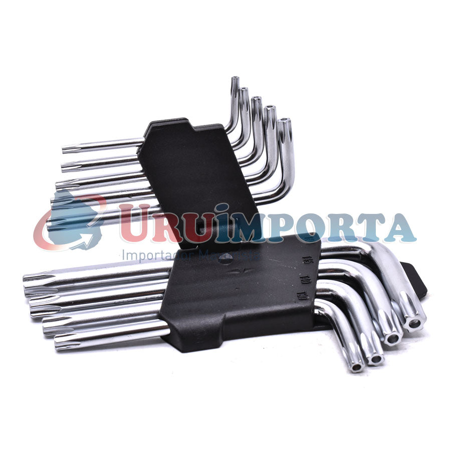 LLAVE TORX CORTAS 9PZ UYUSTOOLS DEC 901