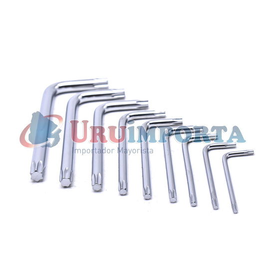 LLAVE TORX CORTAS 9PZ UYUSTOOLS DEC 901